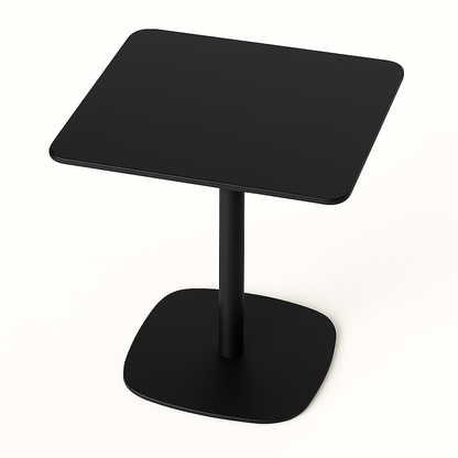 Mesa Lateral Oreo Quadrada em Alumínio Preto Cores Personalizáveis