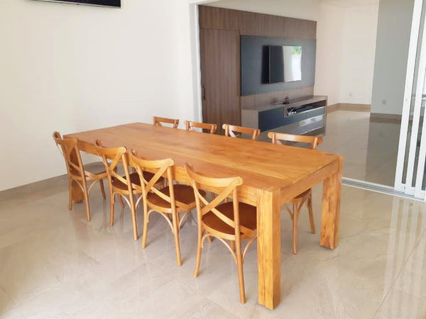 Ambiente 3 com Jacqueline Dining Table 160x100cm Solid Wood - 6 Seats
