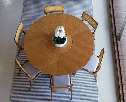 Find Dining Table with Solid Tauari Wood Base and Glass Top 180x90x77cm