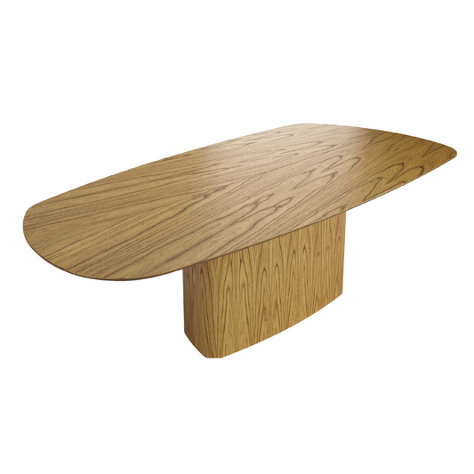 Find Dining Table with Solid Tauari Wood Base and Glass Top 180x90x77cm