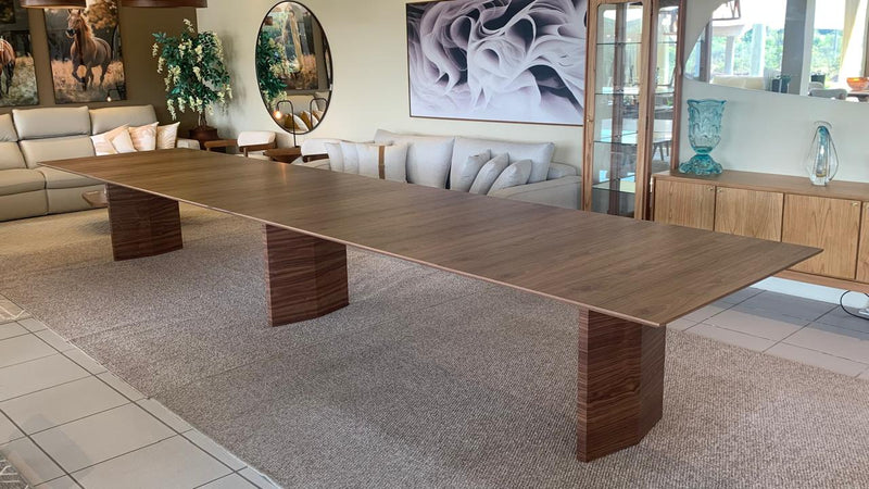 Mesa de Jantar Float Madeira Cor Nogueira 274x120cm