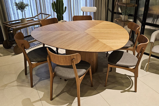 Find Dining Table with Solid Tauari Wood Base and Glass Top 180x90x77cm