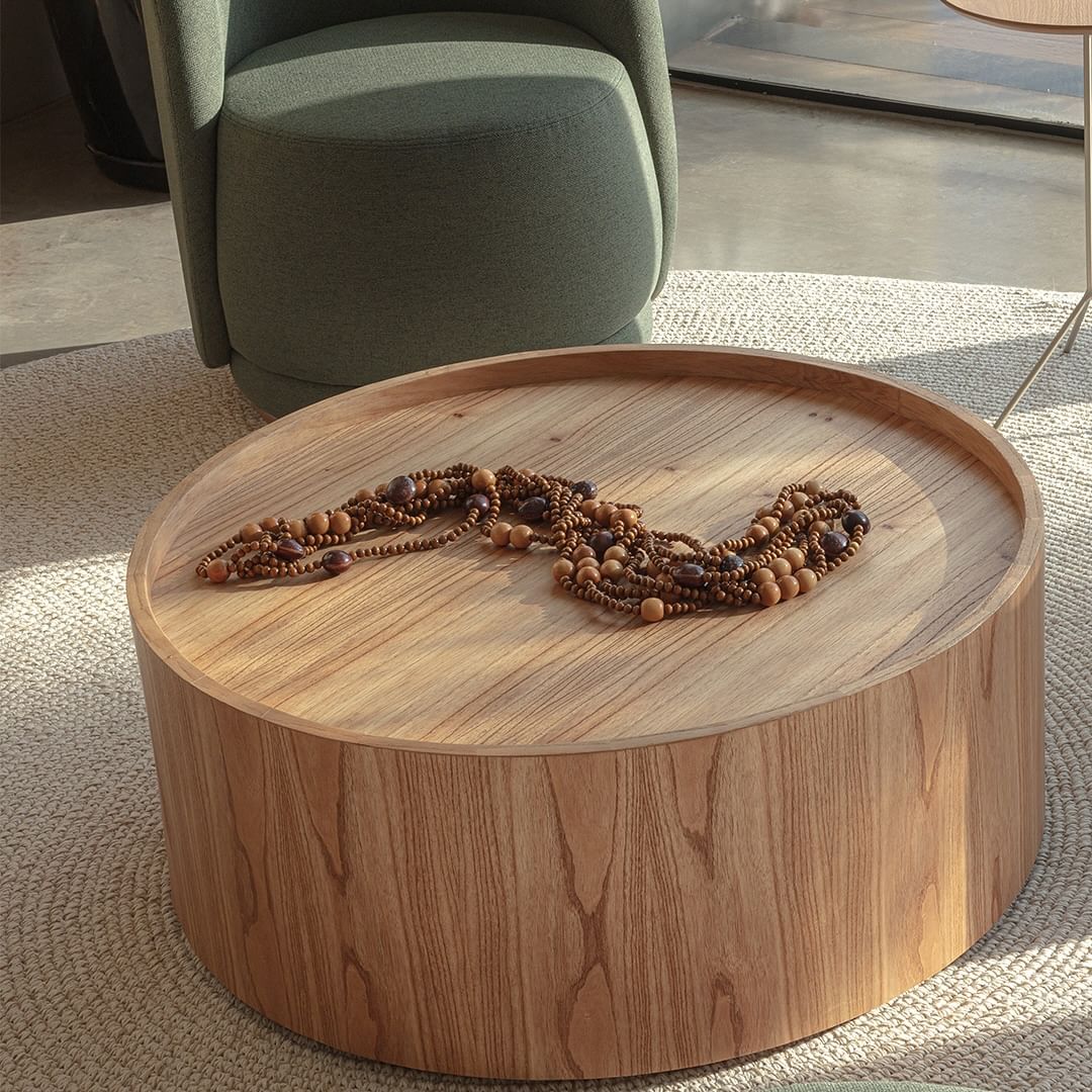 Mesa de Centro Olivia Madera Natural Canela