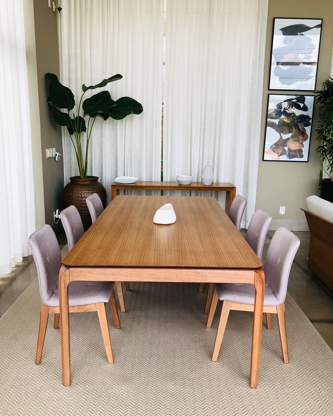 Mesa de Comedor Marina Madera Canela 240x120x76cm
