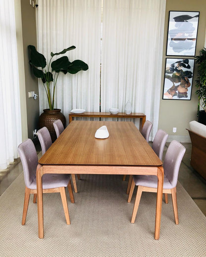 Mesa de Comedor Marina Madera Canela 240x120x76cm