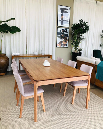 Mesa de Comedor Marina Madera Canela 240x120x76cm