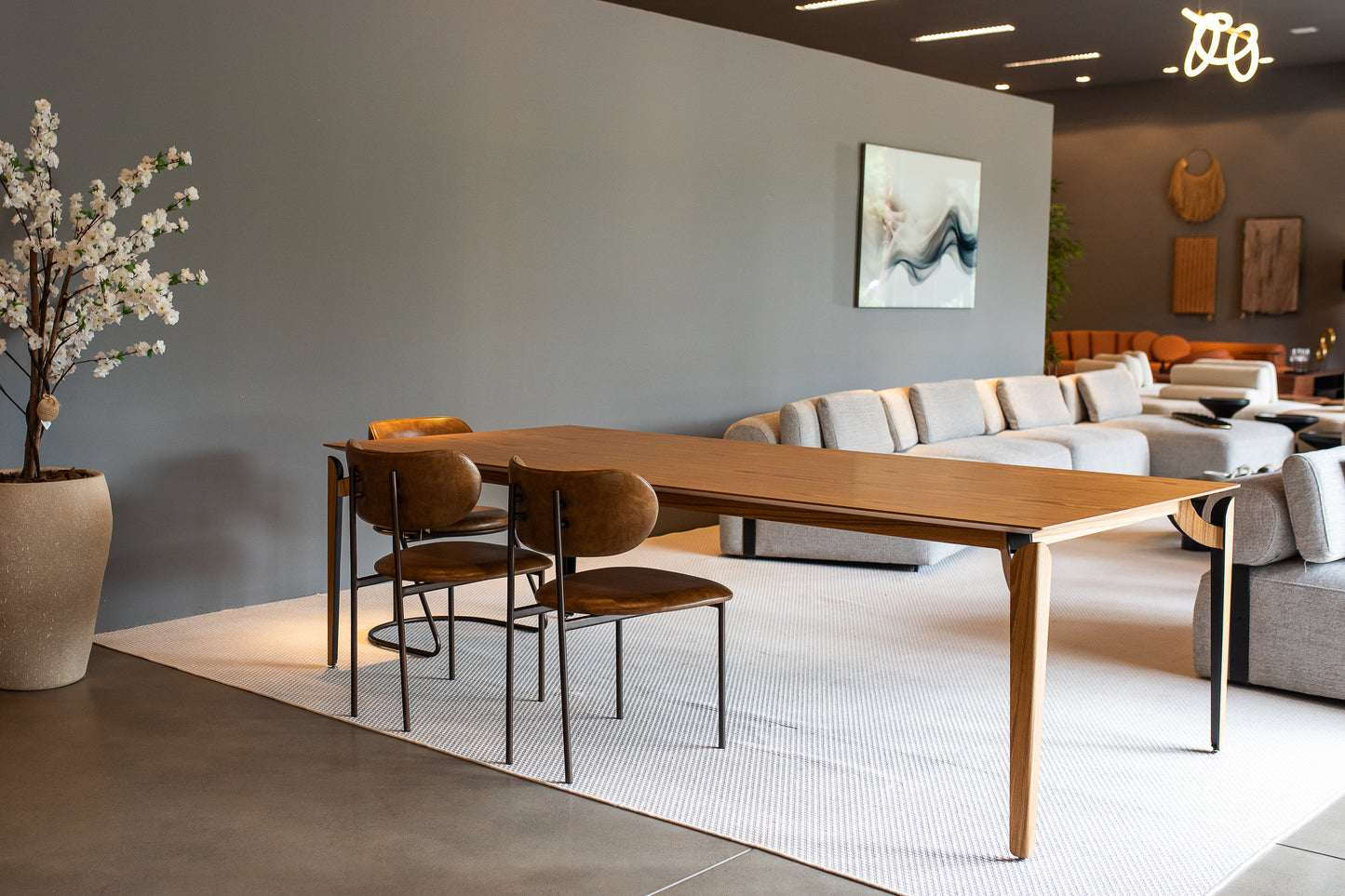 Mesa de Jantar Ritmo Madeira Cinamomo 240cm