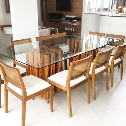 Raiz Guarantã Solid Wood Table Base