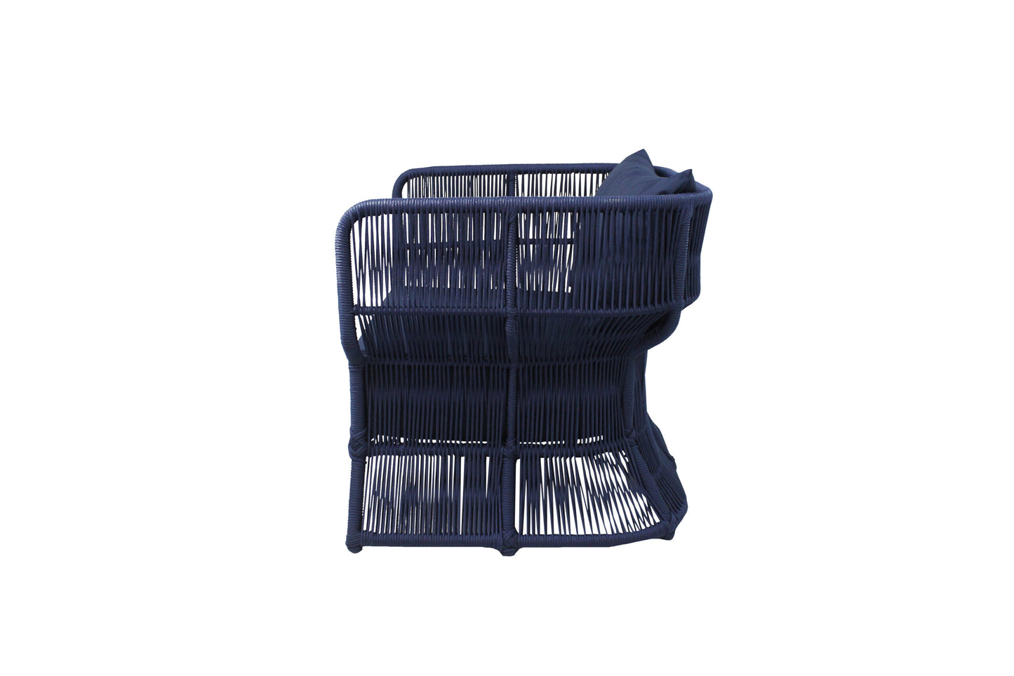 Sillón Gaya Aluminio y Cuerda Náutica Azul Marino