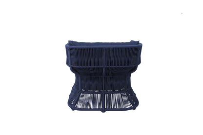 Sillón Gaya Aluminio y Cuerda Náutica Azul Marino