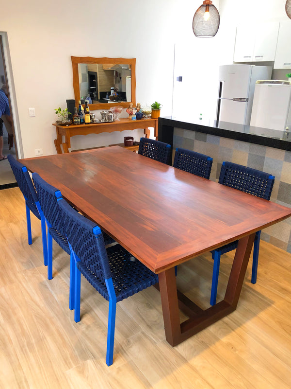 Ambiente 4 com Silla Angra de Aluminio y Cuerda Náutica en Azul