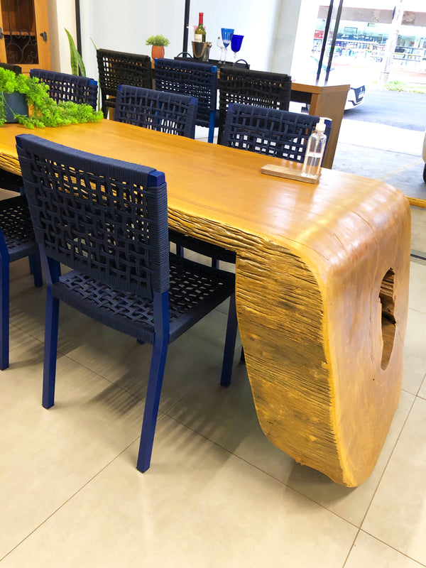 Ambiente 1 com Silla Angra de Aluminio y Cuerda Náutica en Azul