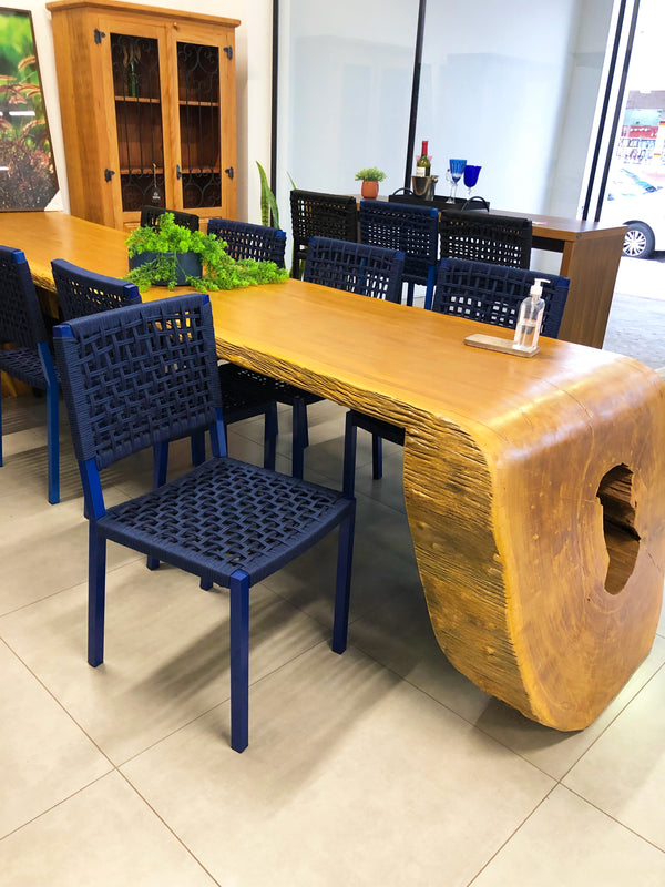 Ambiente 2 com Silla Angra de Aluminio y Cuerda Náutica en Azul