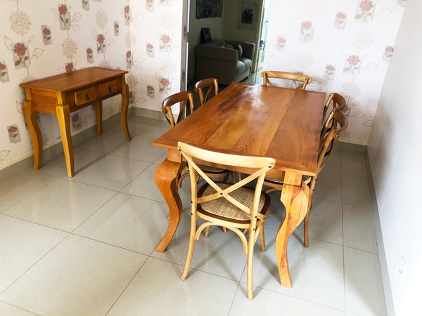 Ambiente 1 com Aparador Luis XV 140x40cm Madera Maciza