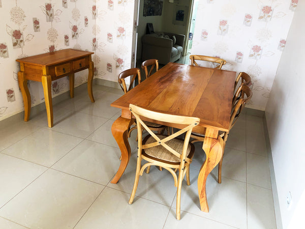 Ambiente 3 com Aparador Luis XV 140x40cm Madera Maciza