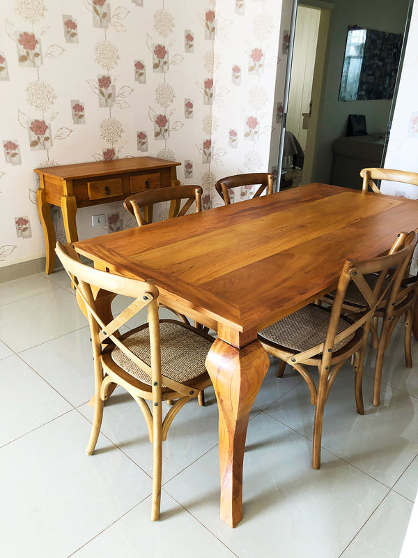 Ambiente 4 com Aparador Luis XV 140x40cm Madera Maciza