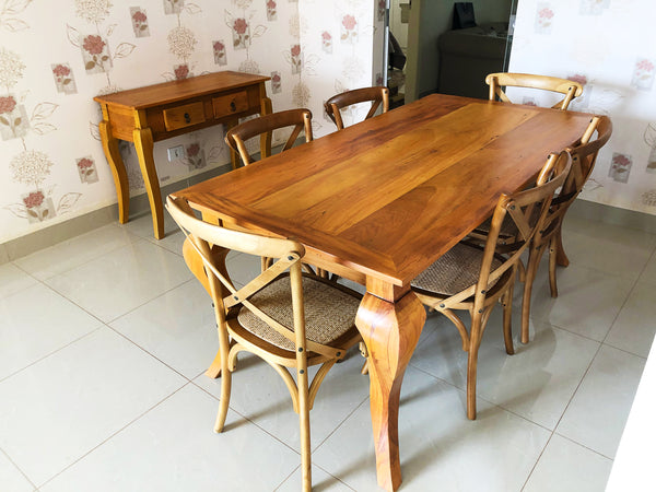 Ambiente 2 com Aparador Luis XV 140x40cm Madera Maciza