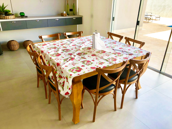 Ambiente 3 com Alexandre Dining Table 150x150cm Solid Wood - 8 Seats