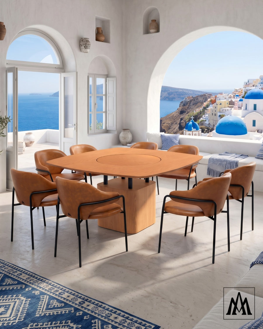 Ambiente com peças do ateliê Aço Mobília
