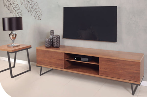 Ambiente 1 com Mesa Lateral Logus 0,58X0,55X0,55m Ferro e Madeira