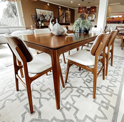 Mesa de Jantar Belize Madeira Cor Cinamomo 58 180x90cm