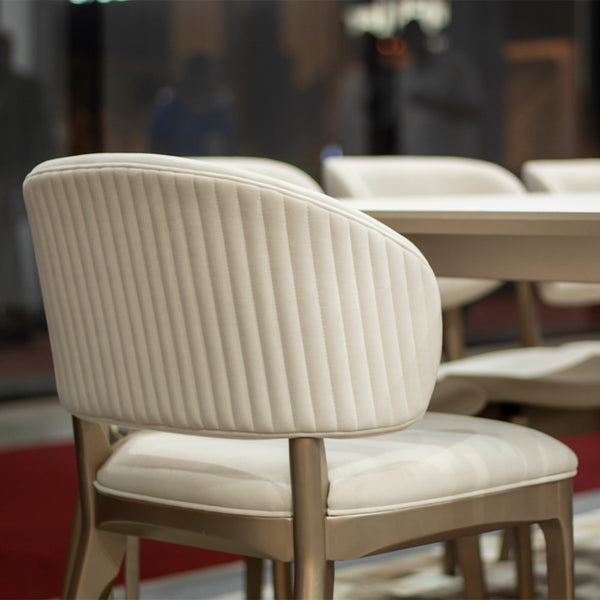 Ambiente 2 com Silla para pintar en madera Ester 30 Asiento tapizado en tela BR6004