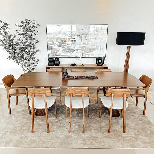 Ambiente 2 com Mesa de Comedor Brescia Madera 220x110cm - 8 Plazas