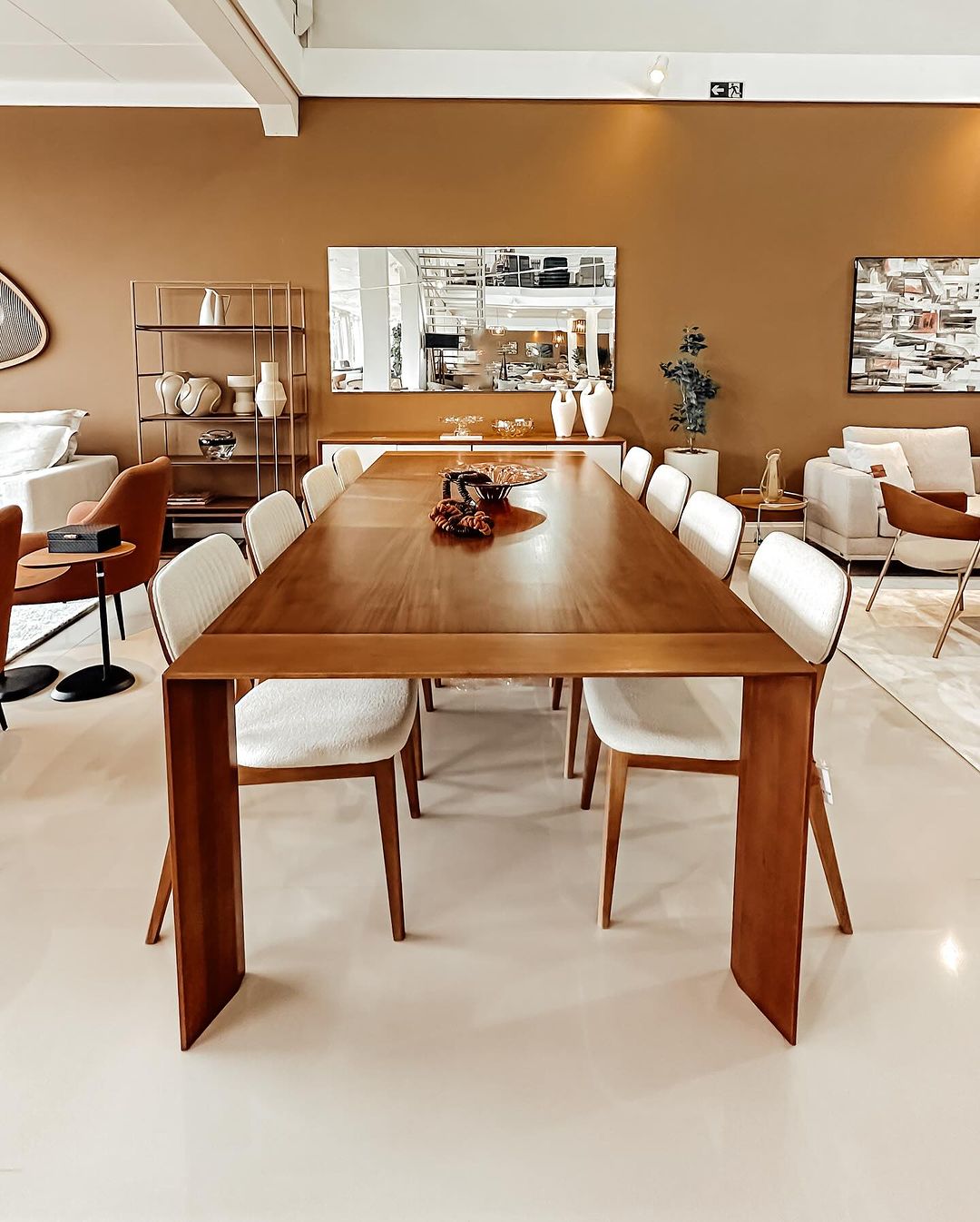 Mesa de Comedor Catania 280x120cm Madera - 10 Plazas
