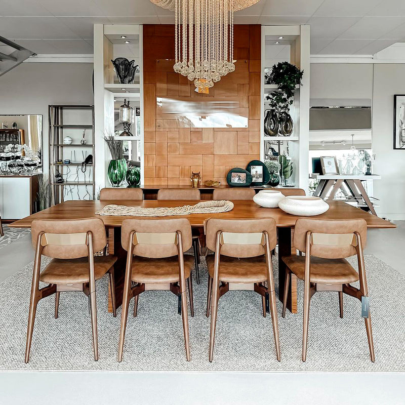 Mesa de Jantar Float Madeira Cor Nogueira 274x120cm