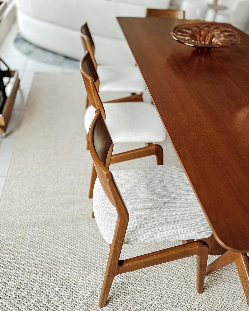 Brigitte Dining Table 220x110cm Wood - 8 Seats