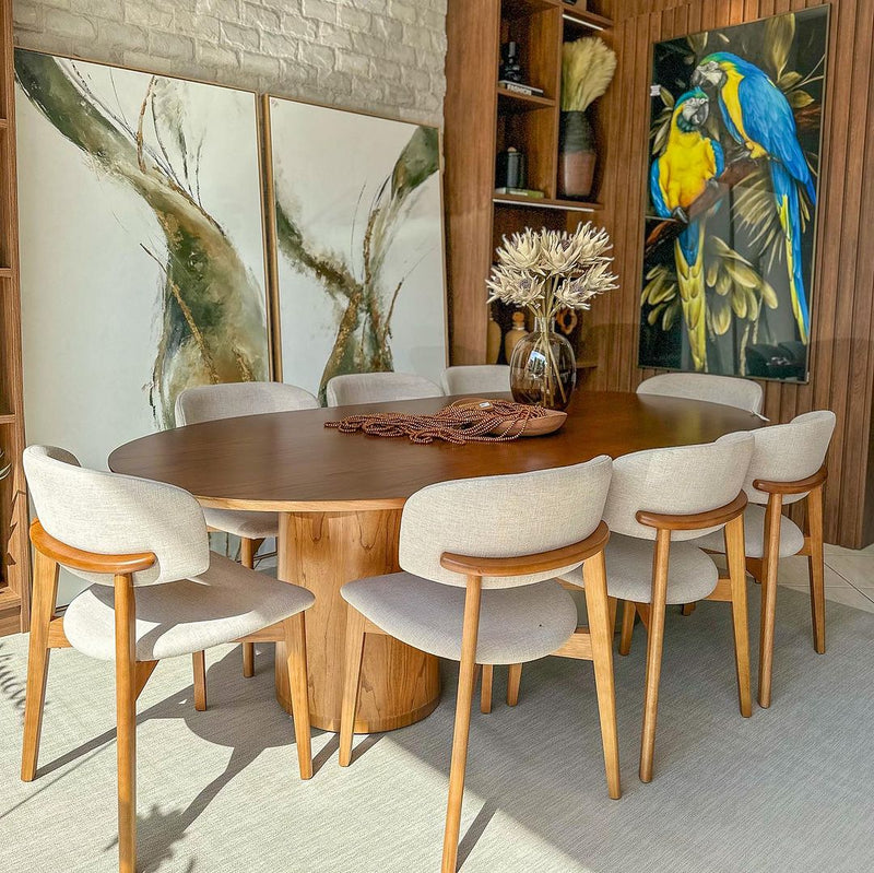 Sala de Jantarcontemporâneo—Projeto Cadeira Monic— Toth Móveis