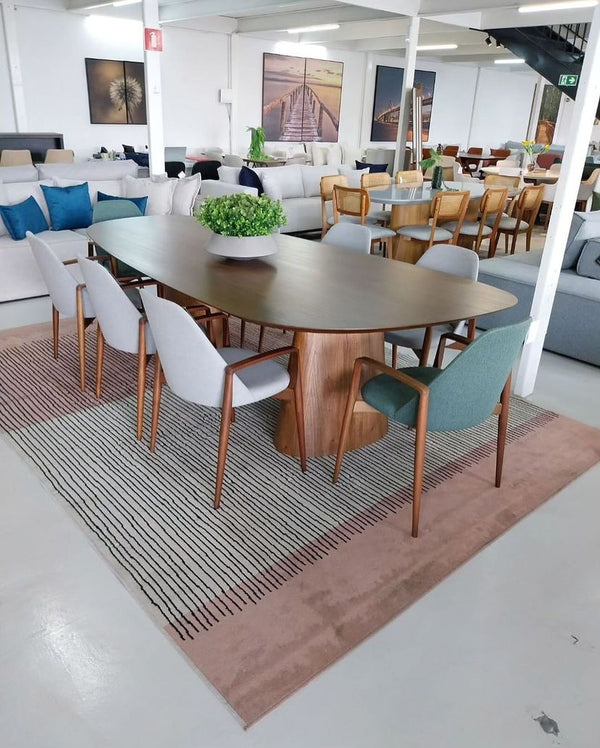 Ambiente 2 com Mesa de Comedor Atenas Madera 220x110cm - 8 Plazas
