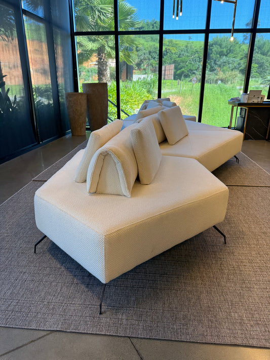 Sillón Melissa Tapizado Lino Zafiro AA344