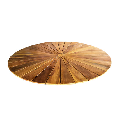 Round Dining Table Top 140cm Nápoles Solid Wood