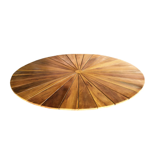 Round Dining Table Top 140cm Nápoles Solid Wood