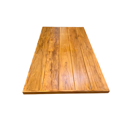 Tampo de Mesa de Jantar Frisado 160x80cm Madeira Maciça