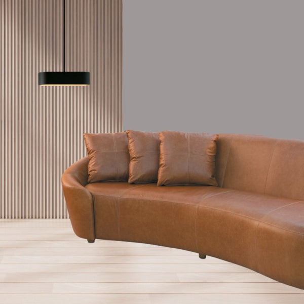 Ambiente 1 com Sofá Estofado Enigma Couríssimo Marrom