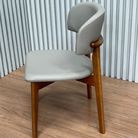 Silla Monic Madera Lacado Negro Respaldo y Asiento Tapizado Tela Bucle 566