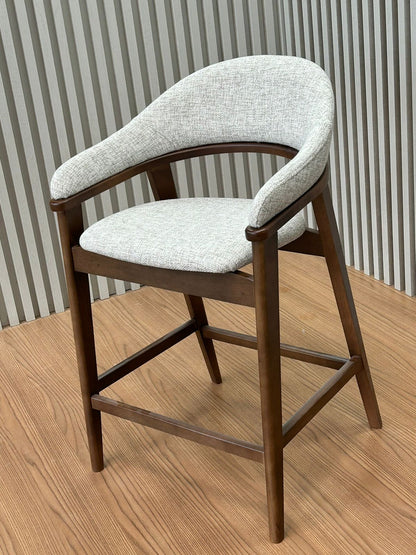 Pala Chair in Black Lacquered Wood with Backrest and Seat Upholstered in Facto Cognac Fabric 534