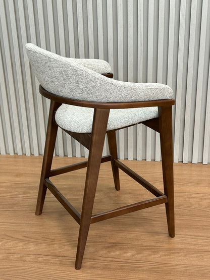 Pala Chair in Black Lacquered Wood with Backrest and Seat Upholstered in Facto Cognac Fabric 534