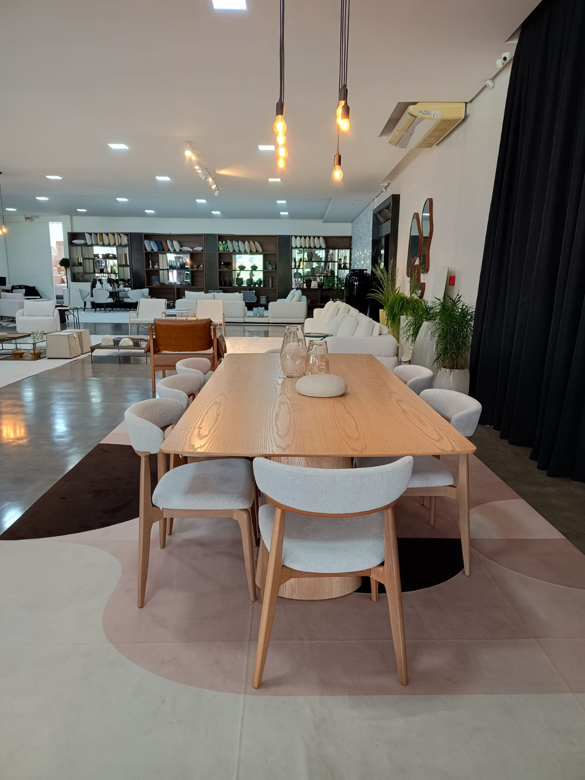 Athens Dining Table 220x110cm Wood - 8 Seats