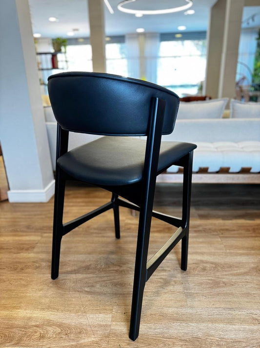 Taburete Dior Madera Asiento Tapizado Tela Dunas Perola 991A - Diplomata | Toth Móveis