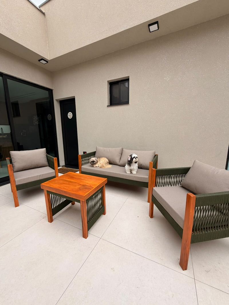 Varanda e Jardim em estilo contemporâneo — Projeto Jacqueline Rossetti — Toth Móveis
