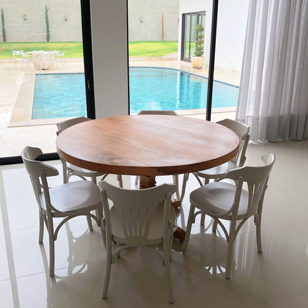 Ambiente 2 com Silla Visconde Color Madera Pinhão