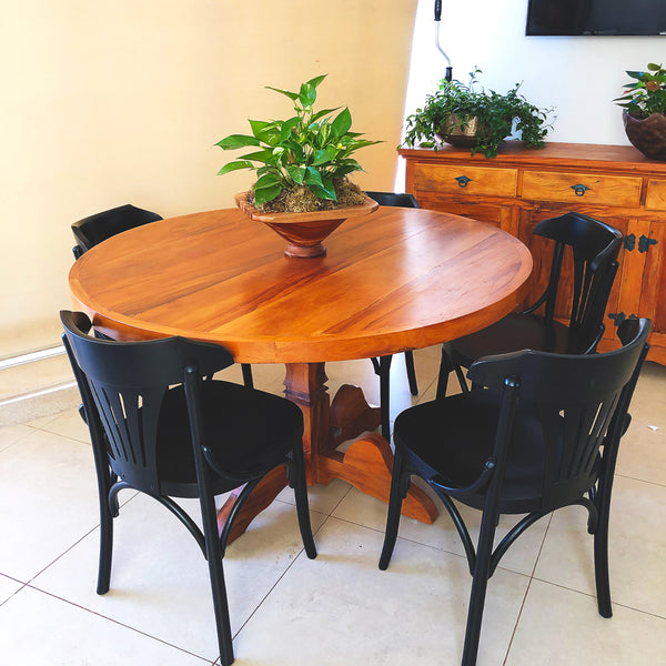 Ambiente 1 com Silla Visconde Color Madera Pinhão