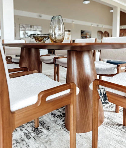 Athens Dining Table 220x110cm Wood - 8 Seats