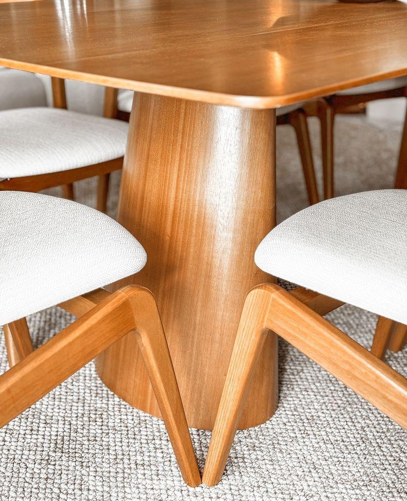 Athens Dining Table 220x110cm Wood - 8 Seats