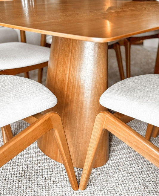 Mesa de Jantar Atenas Madeira Cinamomo BN 240x110