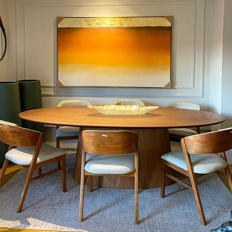 Silla Porto Madera Asiento Tapizado Tela Facto Cognac 890A