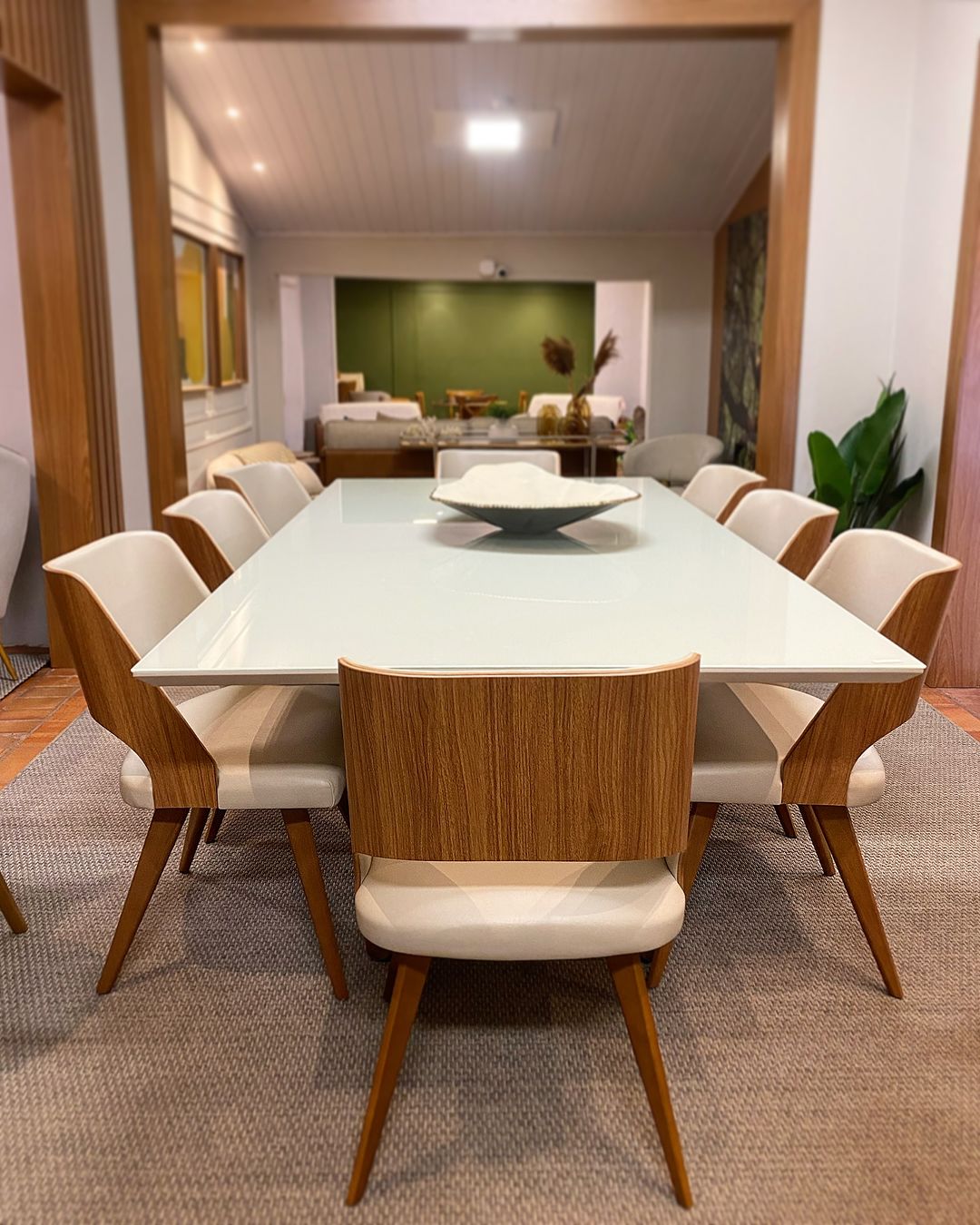 Silla Eunice Freijó Asiento Tapizado Madera Lino Claro